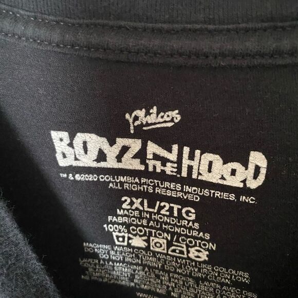 BOYZ IN THE HOOD Men’s Long Sleeves Black T Shirt Size XXL - Picture 2 of 3